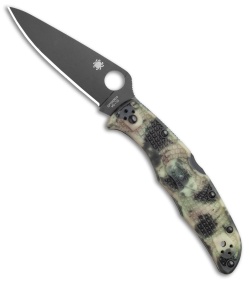 Spyderco Endura 4 Lockback Knife Glow Zome Green (3.75" Black) GITD