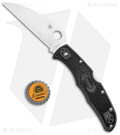 Spyderco Endura 4 Wharncliffe Back Lock Knife Black FRN (3.75" Satin)
