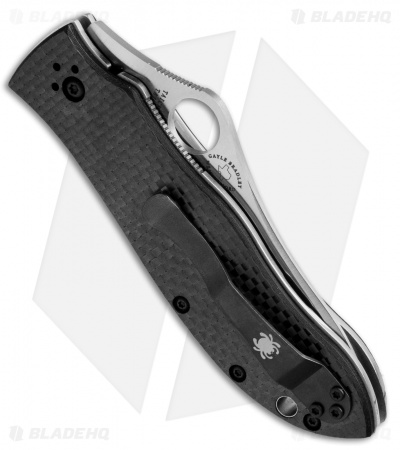 Spyderco Gayle Bradley Liner Lock Knife Carbon Fiber (3.44" Satin) C134CFP