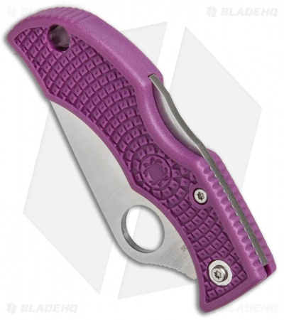 Spyderco Ladybug 3 Knife Purple FRN (1.94" Satin) LPRP3