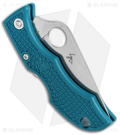 Spyderco Ladybug Lockback Knife Blue FRN (1.94" Satin K390) LFP3K390