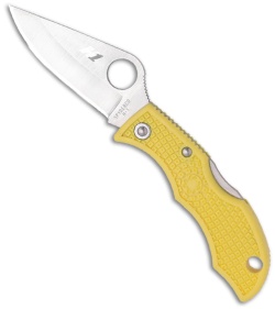 Spyderco Ladybug 3 Salt Knife Yellow FRN (1.94" Satin) LYLP3