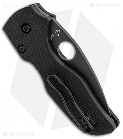 Spyderco Lil' Native Compression Lock Knife Black G-10 (2.5" Black) C230GPBBK