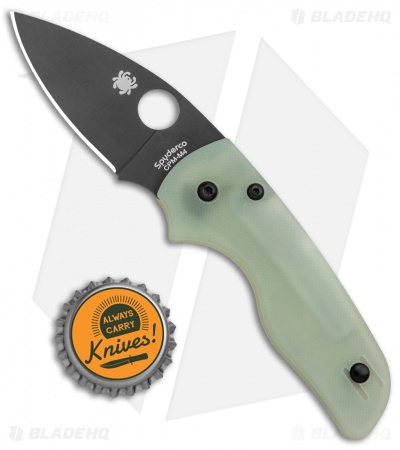 Spyderco M4 Lil' Native Compression Lock Knife Natural G-10 (2.4" Black) 