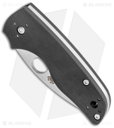 Spyderco Lil' Native Slip Joint Knife Black G-10 (2.4" Satin) C230NLGP