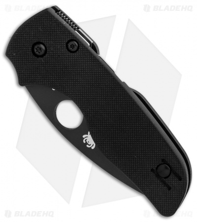 Spyderco Lil' Native Compression Lock Knife G-10 (2.5" Black Serr) C230GSBBK