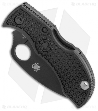 Spyderco ManBug Wharncliffe Lightweight Black FRN Knife (1.95" Black) MBKWPBK