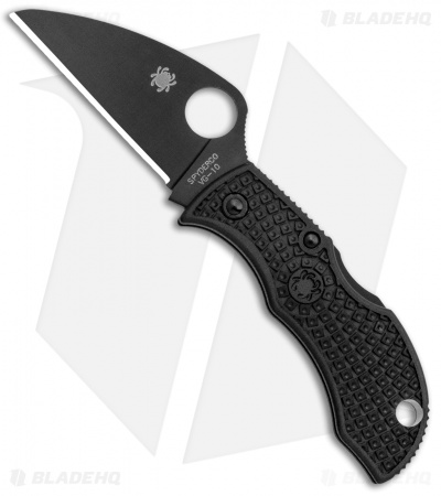 Spyderco ManBug Wharncliffe Lightweight Black FRN Knife (1.95" Black) MBKWPBK