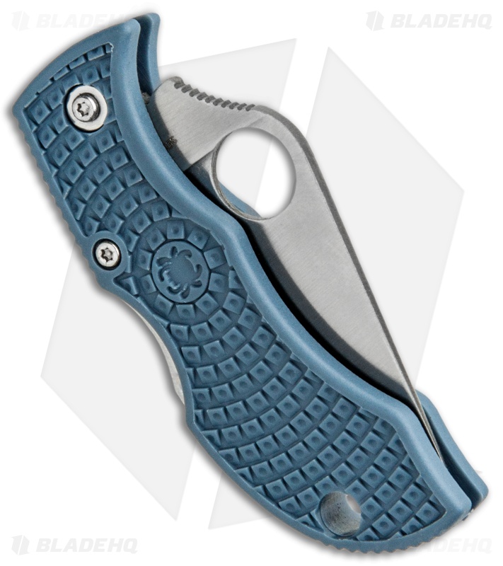 Spyderco Manbug Sprint Run Lockback Knife Blue FRN (1.95" Satin V-Toku2) MBBLPE