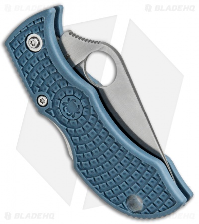 Spyderco Manbug Sprint Run Lockback Knife Blue FRN (1.95" Satin V-Toku2) MBBLPE