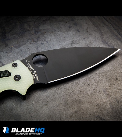 Spyderco Manix 2 M4 Natural G-10 Knife (3.375" Black) C101GM4PBK2 Exclusive