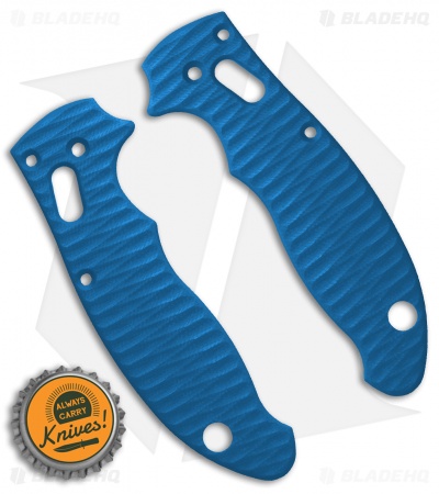 Allen Putman Spyderco Manix 2 Custom Sculpted G-10 Replacement Scales (Blue)