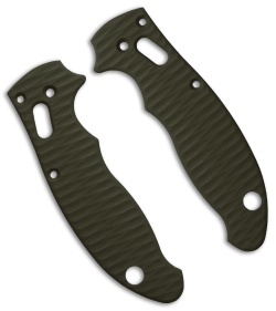 Allen Putman Spyderco Manix 2 Custom Sculpted G-10 Replacement Scales (OD Green)