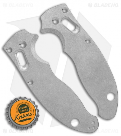 Flytanium Custom Titanium Scales for Spyderco Manix 2 - Stonewash