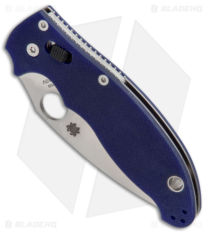 Spyderco Manix 2 Knife Dark Blue G-10 (3.37