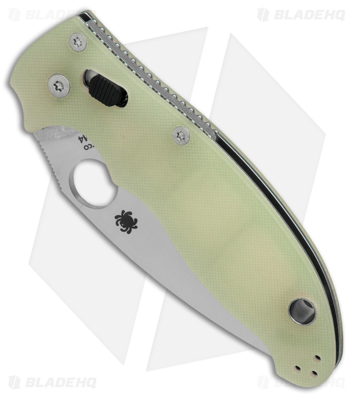 Spyderco Manix 2 M4 Natural G-10 Knife (3.375" Satin) C101GM4P2 Exclusive