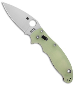 Spyderco Manix 2 M4 Natural G-10 Knife (3.375" Satin) C101GM4P2 Exclusive