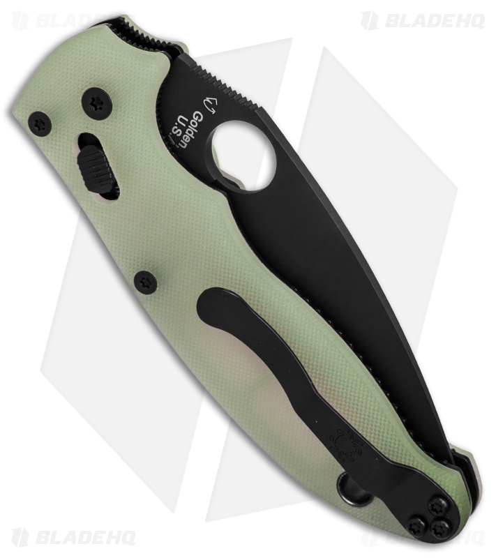 spyderco manix 2 m4 natural g 10 knife 3 375 black c101gm4pbk2