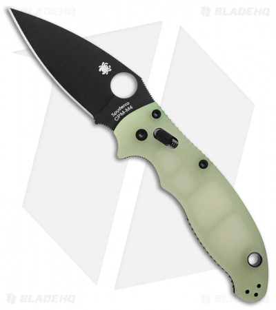 Spyderco Manix 2 M4 Natural G-10 Knife (3.375" Black) C101GM4PBK2 Exclusive