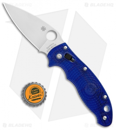 Spyderco Manix 2 Lightweight Knife Translucent Dusk Blue 86mm (3.39" Satin) 