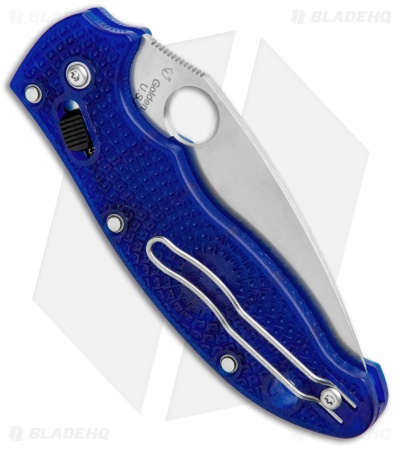 Spyderco Manix 2 Lightweight Knife Translucent Dusk Blue 86mm (3.39" Satin) 