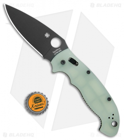 Spyderco Manix 2 XL M4 Natural G-10 Knife (3.88" Black) C95GM4PBK2 Exclusive