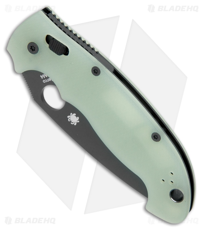 Spyderco Manix 2 XL M4 Natural G-10 Knife (3.88" Black) C95GM4PBK2 Exclusive