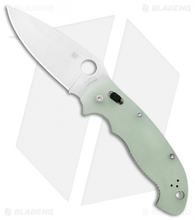 Spyderco Manix 2 XL M4 Natural G-10 Knife (3.88" Satin) C95GM4P2 Exclusive