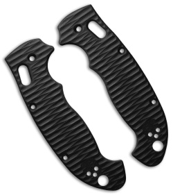 Allen Putman Spyderco Manix 2 XL Custom Sculpted G-10 Replacement Scales (Black)