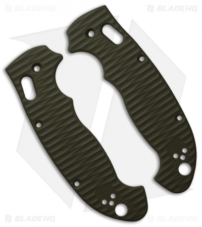 Allen Putman Spyderco Manix 2 XL Custom Sculpted G10 Replacement Scales OD Green