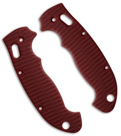 Allen Putman Spyderco Manix 2 XL Custom Sculpted G-10 Replacement Scales (Red)