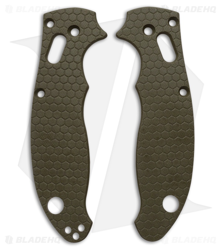 spyderco manix 2 custom honeycomb pattern g10 scales allen putman