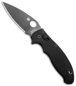 Spyderco Manix 2 Knife Tactical G-10 (3.375" Black) C101GPBBK2