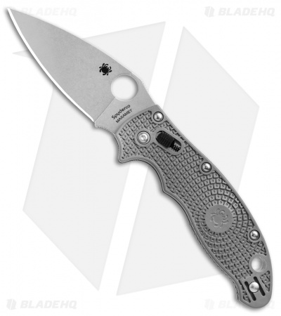 Spyderco Manix 2 Lightweight Knife Gray (3.375