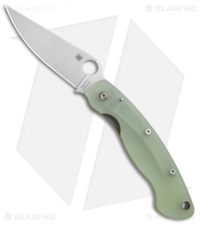 Spyderco M4 Military Knife Natural G-10 (4" Satin) C36GM4P Exclusive