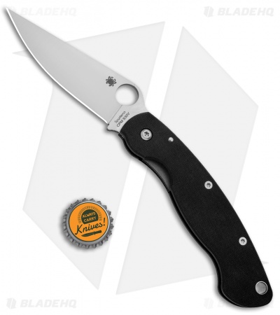 Spyderco Military Knife Black G-10 (4" Satin S30V) C36GPE