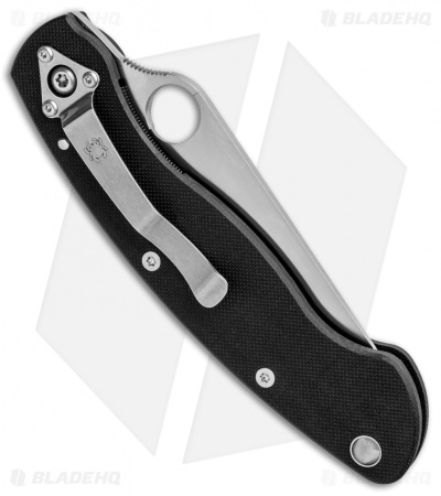Spyderco Military Knife Black G-10 (4" Satin S30V) C36GPE