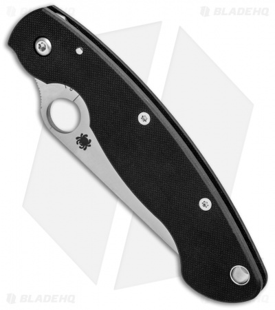 Spyderco Military Knife Black G-10 (4" Satin S30V) C36GPE