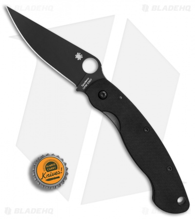 Spyderco Military Knife Black G-10 (4" Black S30V) C36GPBK