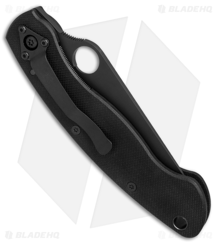 Spyderco Military Knife Black G-10 (4" Black S30V) C36GPBK
