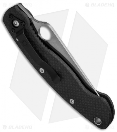 Spyderco Military Sprint Run Knife Carbon Fiber (4" Satin 52100) C36CFP52100
