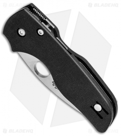 Spyderco Lil' Native Compression Lock Knife Black G-10 (2.5" Satin) C230GP