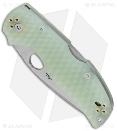 Spyderco M4 Native 5 Lockback Knife Natural G-10 (3" Satin) C41GM4P5 Exclusive