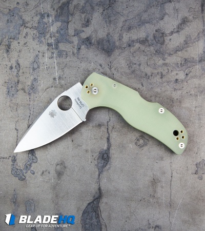 Spyderco M4 Native 5 Lockback Knife Natural G-10 (3" Satin) C41GM4P5 Exclusive