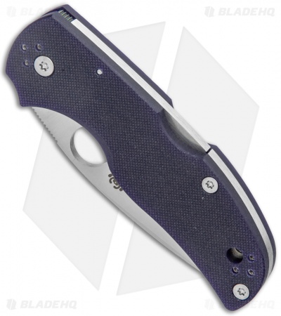 Spyderco Native 5 Knife Dark Blue G-10 (3" Satin CPM-S110V) C41GPDBL5