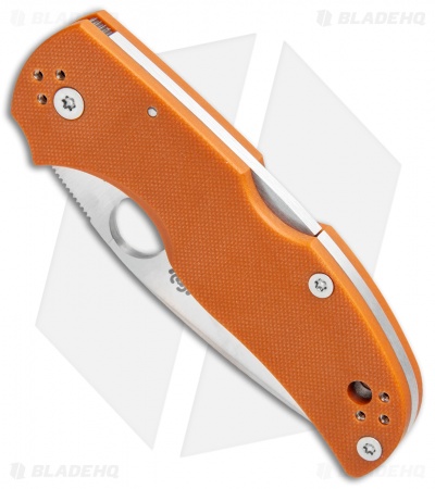 Spyderco Native 5 Lockback Knife Orange G-10 (3" Satin REX 45) Sprint C41GPBORE