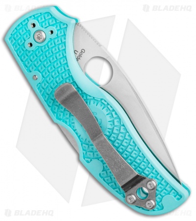 Spyderco Native 5 Lightweight Lockback Knife Teal FRN (3" Satin S90V) C41PTBL5