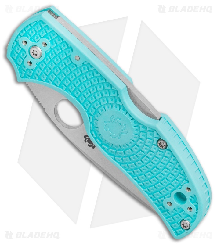 Spyderco Native 5 Lightweight Lockback Knife Teal FRN (3" Satin S90V) C41PTBL5