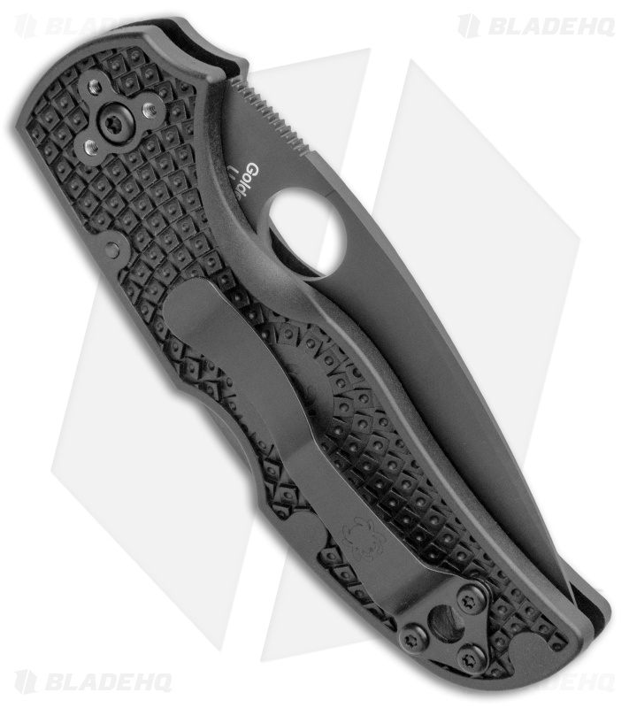 Spyderco Native 5 Lightweight S30V Lockback Knife FRN (3" Black Serr) C41PSBBK5