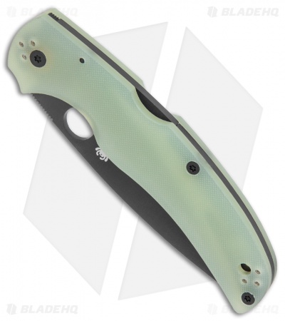Spyderco Native Chief M4 Exclusive Lockback Knife Natural G-10 (4.08" Black)